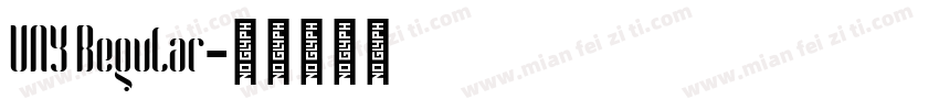 UNY Regular字体转换